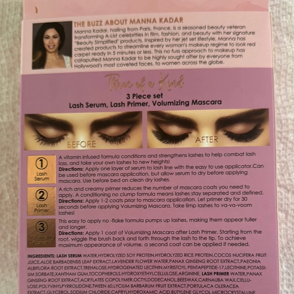 Manna Kadar Three of a Kind Lash Set - Silver, White, Black